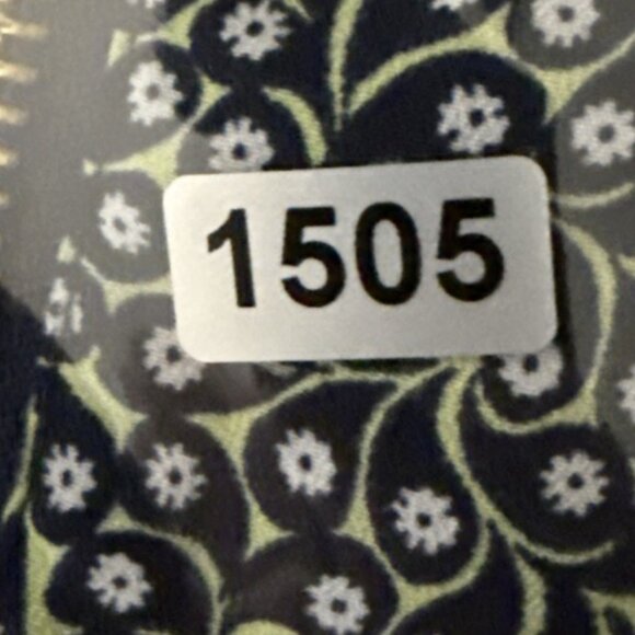 Michael Kors MK Blouse Top Womens Size L Paisley Floral Full Zip Roll Tab Travel - Picture 12 of 12